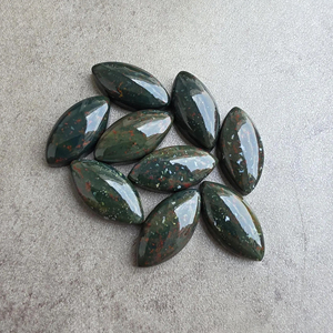 Cabujón de Hematita Natural en Forma de Marquesa, con Base Plana y Calibrado, para la Elaboración de Joyas - Product Image 6
