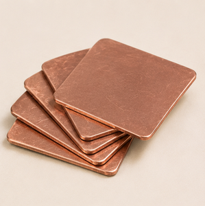 Premium Pure Copper Coaster Set Of 4 Luxury Square Metal Drink Coasters For Home Bar & Restaurant Heat Resistant Heavy Duty - Product Image 6