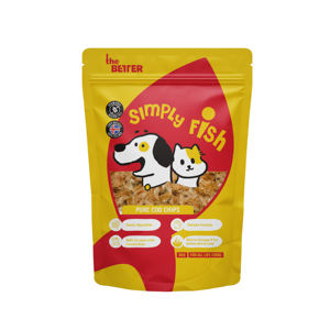 The Better Fish Treats (80g) (Golosinas para Perros/Golosinas para Perros y Gatos) Chips de Bacalao Puro 80g - Product Image 1