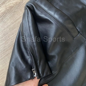 Women's High-Quality Customizable Leather Jacket High Street Custom Made Women Premium Breathable Windproof Jackets - Product Image 2