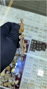 Joyería Fina de Plata 925 con Moissanita, Estilo Hip Hop, Chapado en Oro, Personalizable, Colgante con Letras Incrustadas, Certificado GRA, para Fiestas - Product Image 2