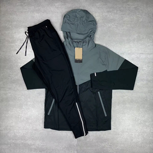 Top High Quality 2026 New Stylish <b>Men</b> Warm Windbreaker <b>Jacket</b> with Zipper Winter Windproof elastic waist pants Windbreaker Set - Product Image 2