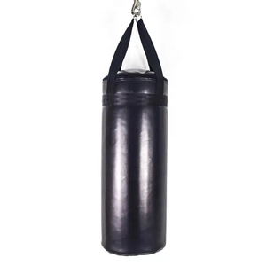 Saco de Boxeo de PU Negro, Diseño Ligero de Color Sólido para Entrenamiento de Adultos, Producción Harry Johnson - Product Image 1