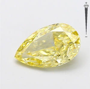 Diamante Cultivado en Laboratorio con Certificación IGI, Corte Pera Modificado de 2.07 CT, Color Amarillo Intenso Fantasía, Claridad VS1, CVD LG 800611652 para Joyería - Product Image 4