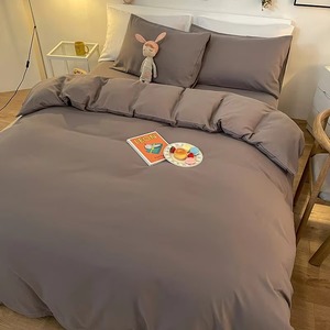 Juego de Fundas de Edredón Azules de 4 Piezas, Ropa de Cama de Algodón Suave para el Hogar - Product Image 2