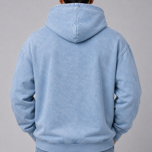 Truvic Men's Acid Wash Hoodie 100% Cotton French Terry <b>Skeleton</b> Hand Print Casual Autumn Wear Regular Fit Acid Wash <b>Hoodies</b> Men - Product Image 3