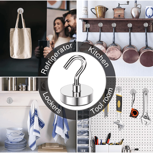 10 Pack Strong <b>N52</b> Neodymium <b>Magnet</b> Hooks Dia Hook Hanger Wall Storage USA Product - Product Image 4