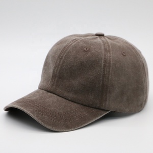 Casquette de baseball unisexe en coton vintage, ajustable, avec logo personnalisé, effet vieilli et teint, style 'Dad Hat', vierge, pour la vente en gros - Product Image 3