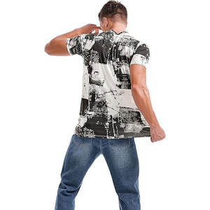 Camiseta de Alta Calidad, 100% Algodón, Estilo Hip Hop, Holgada, Oversize, con Logotipo Serigrafiado, Tallas Grandes, Casual - Product Image 5