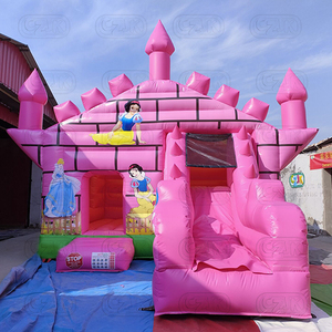 Hot nhỏ <span class=keywords><strong>Inflatable</strong></span> rắn màu hồng vàng Công chúa nhảy lâu đài bouncy nhà trả lại <span class=keywords><strong>Combo</strong></span> - Product Image 3