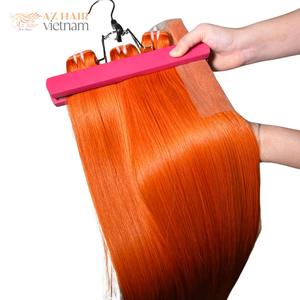 Color naranja Combo Raw Vietnamita Paquetes de cabello humano Cierre de alta calidad Hueso Peluca recta Precio al por mayor Grado de cabello virgen - Product Image 4