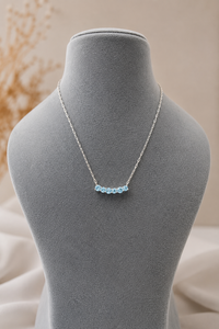 Colgante de Topacio Azul en Plata de Ley 92.5 KLSP-50549 - Product Image 1