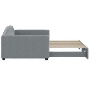 Sofá Cama Gris Claro con Cama Nido, Camas Cómodas para Uso Doméstico - Product Image 4