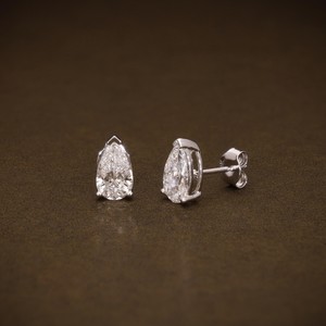 Pendientes de Diamantes Naturales de 3 Quilates en Oro Blanco de 18k, Certificación IGI, Baño de Rodio, Corte Brillante, para Eventos de Lujo, Más Vendidos - Product Image 3