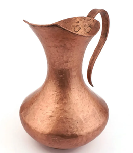 Pichet en cuivre de style traditionnel, pichet métallique pour bar, pichet en cuivre pour vin et eau, pichet en métal durable pour restaurant, utilisation pour les fêtes - Product Image 4