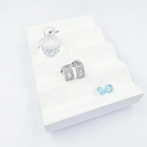 Prix de gros Bijoux de fête Boucles d'oreilles mode plaqué rhodium de haute qualité CZ brillant nouveau modèle de boucles d'oreilles - Product Image 5