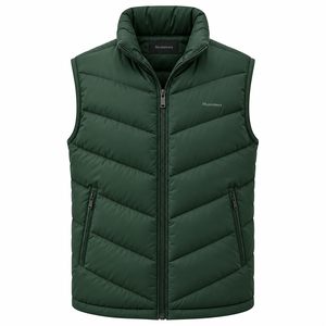 Chaleco Acolchado Ligero de Otoño para Hombre, Color Personalizado, Transpirable, Cuello en V, Estilo Formal - Product Image 4