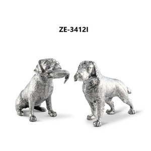 Escultura de Metal Popular con Forma de Animal para Mesa, Decoración del Hogar, Estante para Mascotas Tallado, Pieza Moderna Chapada en Oro Pulido con Impresión Digital - Product Image 1