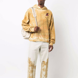 Nuevo Diseño, Sudaderas con Efecto Ácido para Hombre, Más Vendidas, MOQ Bajo, Sudaderas Básicas con Efecto Ácido para Hombre al por Mayor - Product Image 2