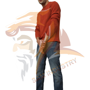 High Quality Fashionable Spring Clothing Men's <b>Pullover</b> <b>Sweater</b> Knitted Polyester/Cotton Anti-Pilling <b>Sweaters</b> - Product Image 5
