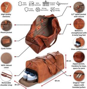 Wholesale Custom Design Top Selling Leather Duffle <b>Bags</b> Solid Color Best Quality <b>Cheap</b> Price Leather Duffle <b>Bags</b> - Product Image 2