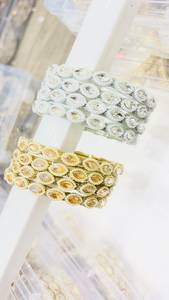 Bracelet rond classique en laiton pour femmes, accessoires de mode en gros - Product Image 2