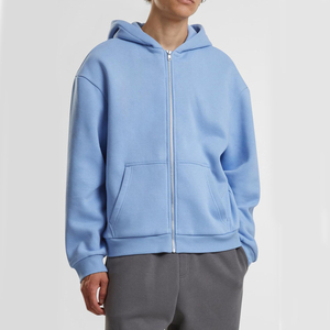Sudadera con capucha de alta calidad para hombre, personalizada, de forro polar grueso, estilo urbano, con cremallera, estampado en serigrafía, bordado, estilo vintage. - Product Image 6
