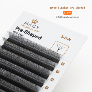 Cils hybrides préformés 5-DW DIY Lash MACY BEAUTY KOREA Extensions de cils de qualité supérieure Vente en gros de cils Étiquette privée personnalisée - Product Image 4