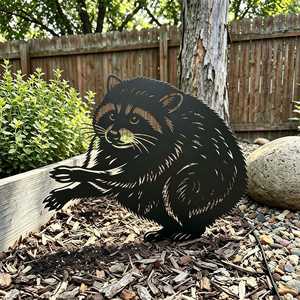 Letrero Metálico para Jardín con Forma de Animal, Blanco, Adorno Artificial Resistente a la Intemperie, para Césped y Jardín, Personalizado, con Mensaje 'No Solicitar' - Product Image 3