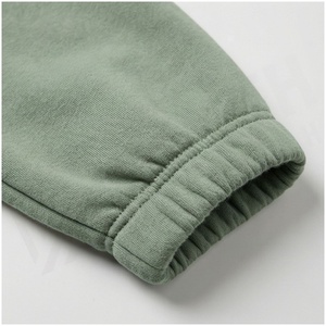 Conjunto Deportivo de 2 Piezas para Mujer, Sudadera con Capucha Verde Sólido, Pantalones Jogger con Cierre Completo, Estilo Casual Holgado para Otoño - Product Image 6