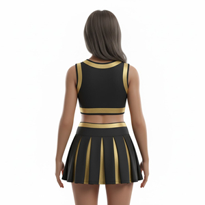 Uniformes de cheerleading à manches courtes, nouvelle mode, séchage rapide, qualité supérieure, impression personnalisée, vente en gros, nouvelle arrivée - Product Image 5