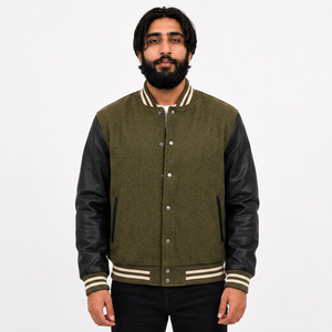 Vestes universitaires personnalisées en gros pour les détaillants de vêtements américains avec vestes à patchs et vêtements d'extérieur universitaires - Product Image 3