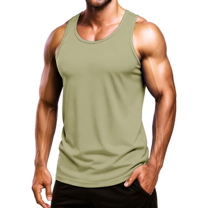 Camiseta sin mangas clásica para hombre, tejido suave, transpirable, textura ligera de poliéster, ajuste relajado, movimiento fresco, elástica, comodidad diaria, forma moderna - Product Image 1