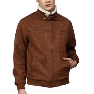 Best <b>Men</b> <b>Suede</b> Quilted <b>Jacket</b> with Inner Cotton Lining Luxury and Warmth Combined Easy Fit Canvas Front Customizable - Product Image 1