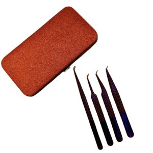 Pinzas Curvas Profesionales con Recubrimiento de Plasma – Pinzas de Precisión Antiestáticas de Acero Inoxidable para Extensión de Pestañas - Product Image 6