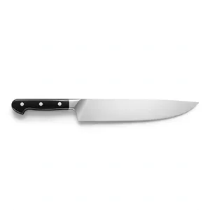 Cuchillo de Chef de 10 Pulgadas con Hoja Plateada y Mango Negro de Tres Remaches, Herramienta de Cocina para Cortar Verduras, Frutas, Hierbas y Preparar Alimentos en Casa - Product Image 1