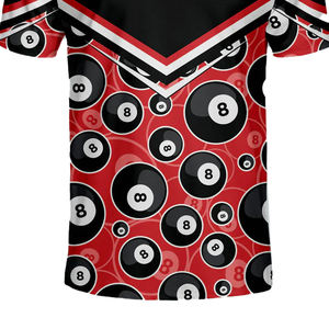Men's Regular <b>Tshirt</b> Custom Logo Billiard Snooker High Quality Normal Fitting Half Zip Jersey 100% <b>Polyester</b> Short Sleeve - Product Image 2