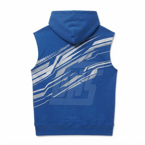 Hoodies sans manches décontractés pour hommes, en coton, à capuche, surdimensionnés, pour la gym, l'entraînement, le sport, le streetwear, vêtements respirants - Product Image 2