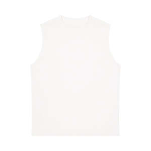 Débardeur Homme Blanc en Spandex/Polyester Imprimé Respirant Séchage Rapide Écologique Coupe Ample Teint en Pièce Col Rond - Product Image 2