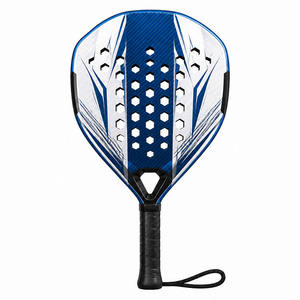 Pala de Pádel Profesional con Logotipo Personalizado, Fibra de Carbono 18K, Forma de Diamante, Superficie 3D, Núcleo de EVA de 38 mm, Equipo Deportivo para Exteriores, OEM - Product Image 1