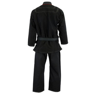Uniforme de judo blanc avec ceinture bleue, taille adulte unisexe, coupe régulière, 100% coton, vêtements d'arts martiaux durables - Product Image 3