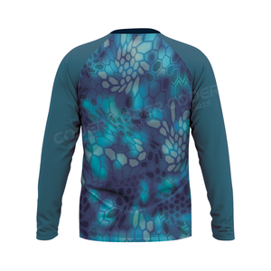 T-shirt d'extérieur personnalisable à manches longues pour la chasse, l'escalade et la pêche, tissu respirant et léger disponible - Product Image 6
