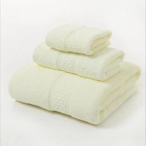 Ensemble de serviettes de bain 100% coton, douces, absorbantes, brodées, jetables, pour usage domestique, ensembles cadeaux compressés - Product Image 2