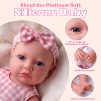 Poupée Bébé Reborn en Silicone Babeside Carina 16 Pouces, Fille, Réaliste, Nouveau-né, Fournisseur en Gros, Jouet Doux, CE CPC