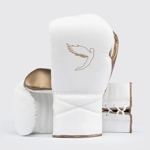 Guantes de MMA Hechos a Medida, 100% Cuero Original, Agarre Profesional, Cierre de Cordones, Transpirables, con Aberturas para los Dedos, Guantes de Boxeo para Entrenamiento - Product Image 4