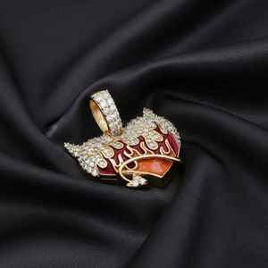 Colgante de Animal de Lujo Chapado en Oro de 18K con Incrustaciones de Cristales de Imitación, Amuleto Unisex, Regalo - Product Image 1