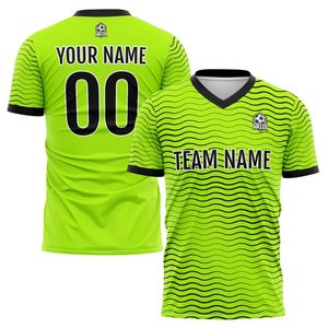Camiseta de Fútbol Transpirable de Alta Calidad 100% Poliéster, Nombre y Número del Equipo Personalizados, Camisetas de Entrenamiento de Fútbol por Sublimación para Invierno - Product Image 2