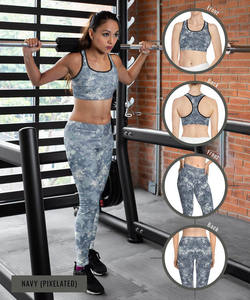 Conjunto Deportivo 2026 para Mujer, Top Deportivo Sin Mangas a Prueba de Impactos, Shorts de Cintura Alta de Secado Rápido, para Gimnasio y Fitness, Tallas Grandes - Product Image 3