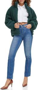 European & American Style New Fashion Casual Versatile Hooded Zipper Sherpa <b>Jacket</b> Warm <b>Jacket</b> Faux <b>Sheepskin</b> <b>Jacket</b> Fleece TOP - Product Image 2