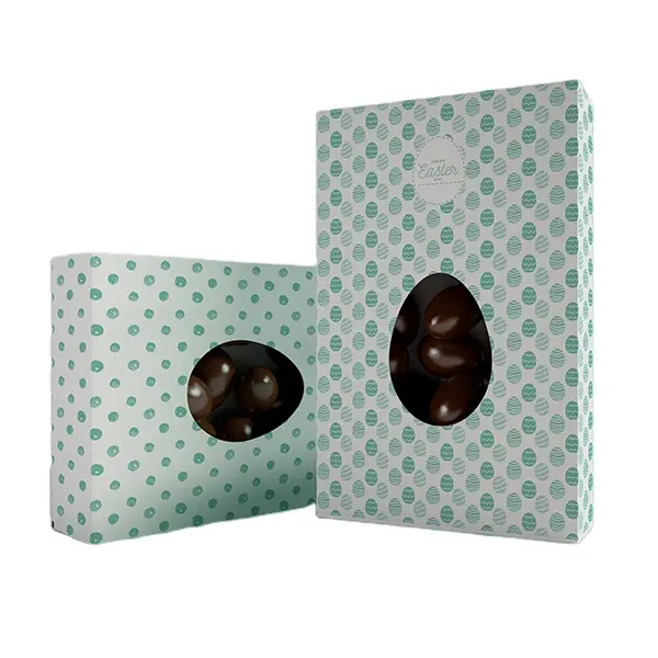 Boîte-cadeau vide de luxe en papier truffe et bonbon avec plateau blister en PVC, boîte à bonbons fantaisie, boîtes d'emballage de chocolat personnalisées